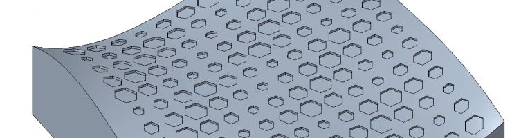 Pattern creation on a free-form surface